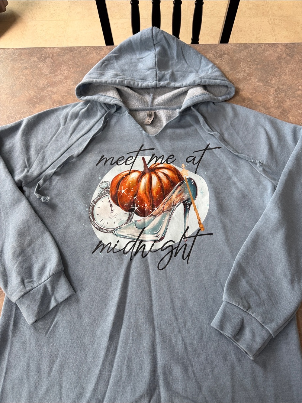 Meet Me at Midnight Blue Graphic Hoodie